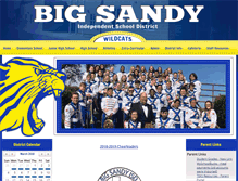 Tablet Screenshot of bigsandyisd.org